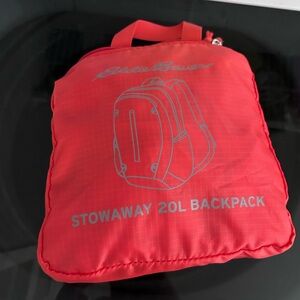 Eddie Bauer Stowaway 20L Backpack Blaze Orange